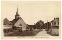 Boisset-les-Prévanches. Eglise et Mairie.