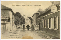 Saint-Aubin-d'Ecrosville. Rue principale.