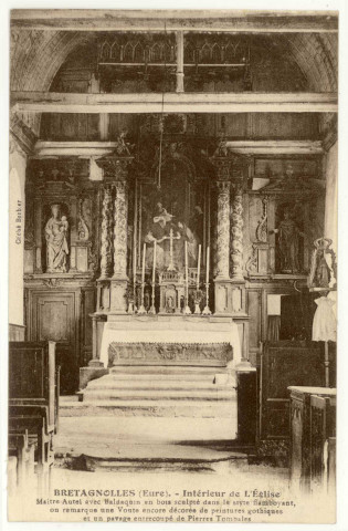 Bretagnolles. Intérieur de l'Eglise.