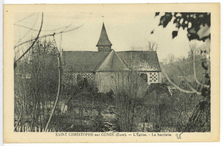 Saint-Christophe-sur-Condé. L'Eglise. - La Sacristie.