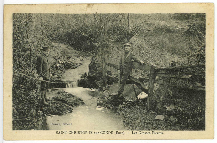 Saint-Christophe-sur-Condé. Les Grosses Pierres.
