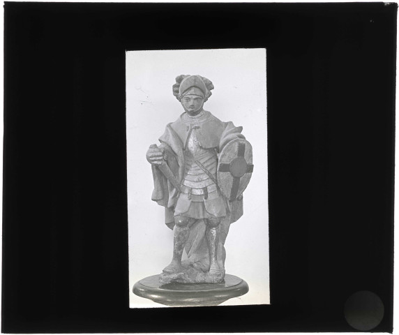 Statue de Saint-Maurice de l'église Saint-Maurice de Vesly (Eure).