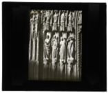 Cathédrale Notre-Dame de Strasbourg (Bas-Rhin), portail latéral nord, psychomachie - poème de Prudence.