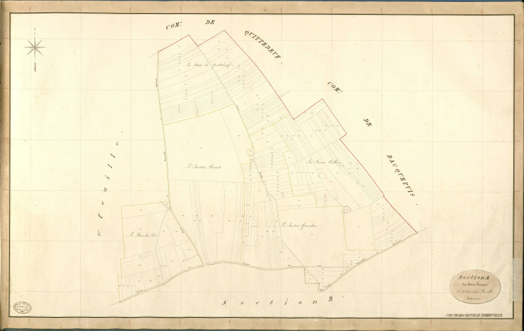 Bernienville. Section A _ des Fosses Bosnier _ 2e et dernère Feuille