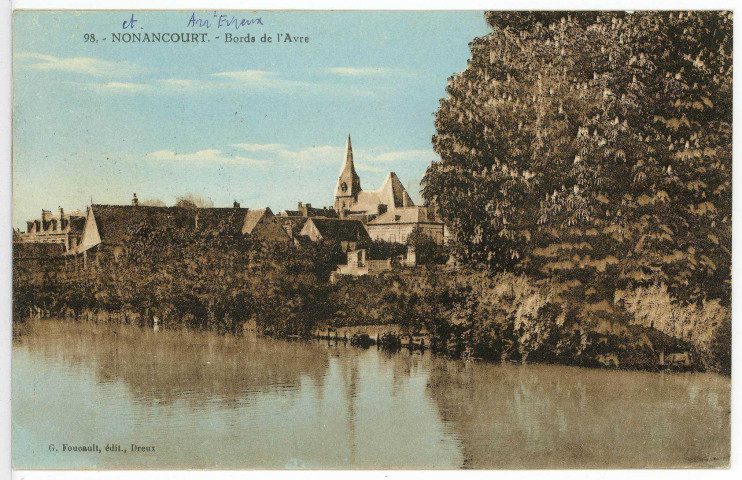 Nonancourt. Les Bords de l'Avre.