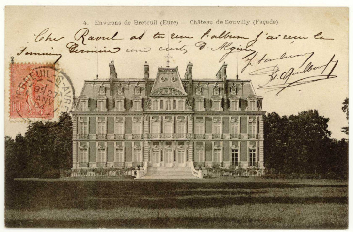 Bémécourt. Château de Souvilly (façade).