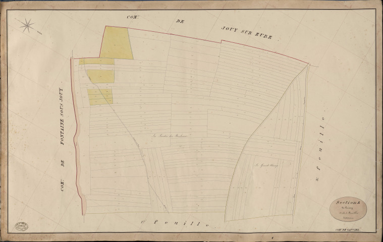 Gauciel. Section A _ de Cerisey _ 2e de 3 Feuilles