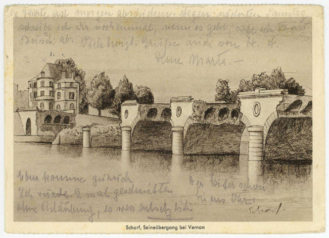 Vernon-Ville. Sharf, Seineübergang bei Vernon.