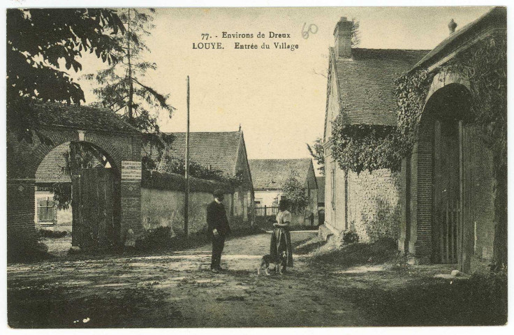 Louye. Environs de Dreux. - Louye. - Entrée du Village.