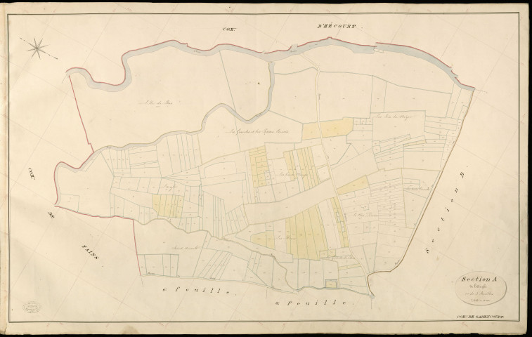 Gadencourt. Section A _ de l'Angle _ 1re de 3 Feuilles