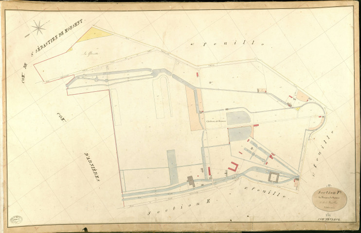 Evreux. Section F _ du Domaine de Navarre _ 3e de 5 Feuilles
