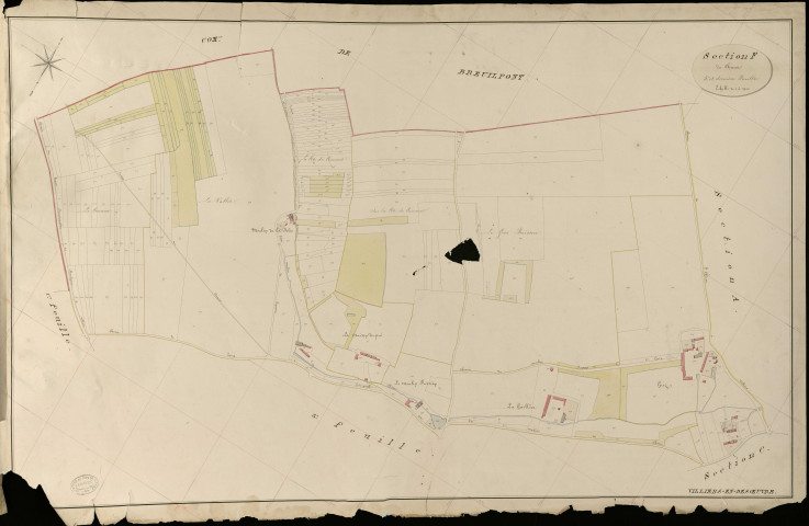 Villiers-en-Désœuvre. Section F _ de Chanu _ 5e et dernière Feuille