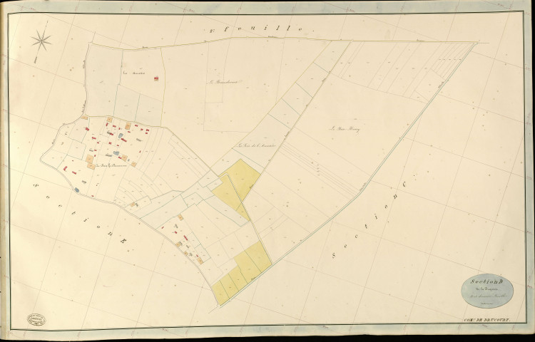Drucourt. Section D _ de la Duquerie _ 3e et dernière Feuille
