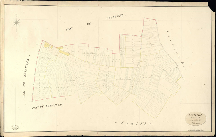 Coudres. Section F _ de Francheville _ 1re de 2 Feuilles