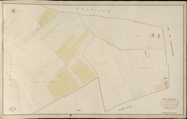 Villegats. Section C _ de la Couture _ 3e et dernière Feuille