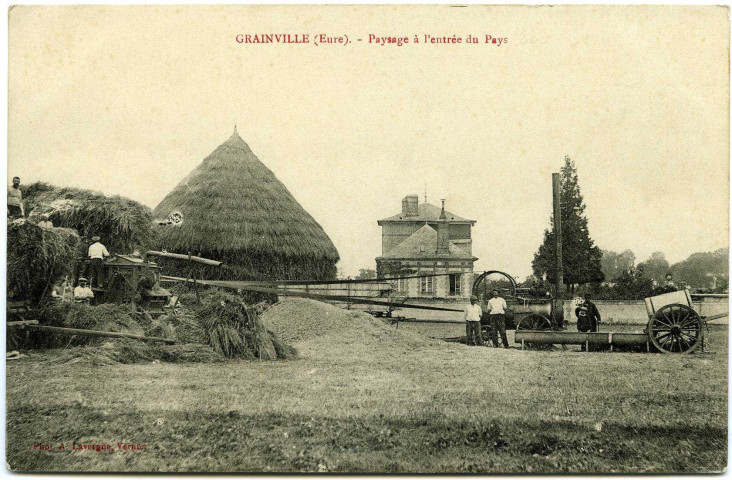 Grainville. Paysage à l'entrée du Pays.