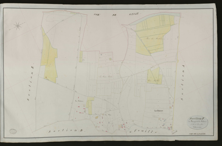 Barre-en-Ouche (La). Section F _ du bourg et de la Foltière _ 1re de 2 Feuilles