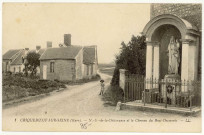 Criquebeuf-sur-Seine. N-D- de la Délivrance et le Chemin du Bout-Desmonts.