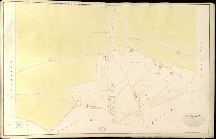 Beaubray. Section B _ du Village _ 4e de 5 Feuilles