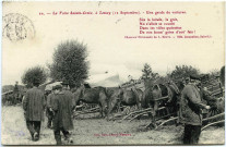 Basse-Normandie. La Foire Sainte-Croix, à Lessay (12 Septembre). - Une garde de voitures.