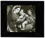 Palais Pitti de Venise (Italie), tableau de Raphaël « la Vierge à la chaise ».