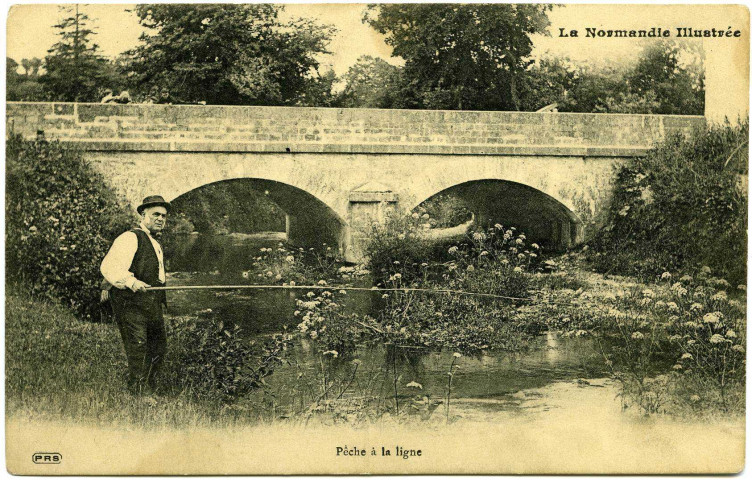 Divers. La Normandie illustrée. - Pêche à la Ligne.