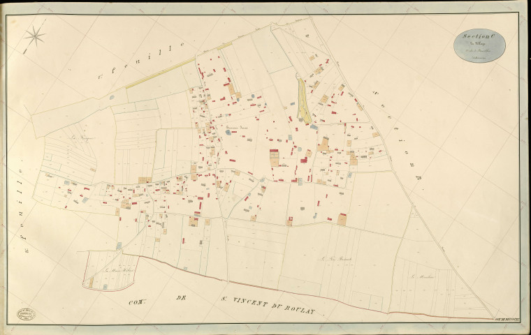 Drucourt. Section C _ du Village _ 2e de 3 Feuilles