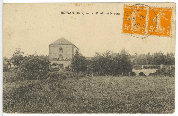 Roman. Le Moulin et le pont.