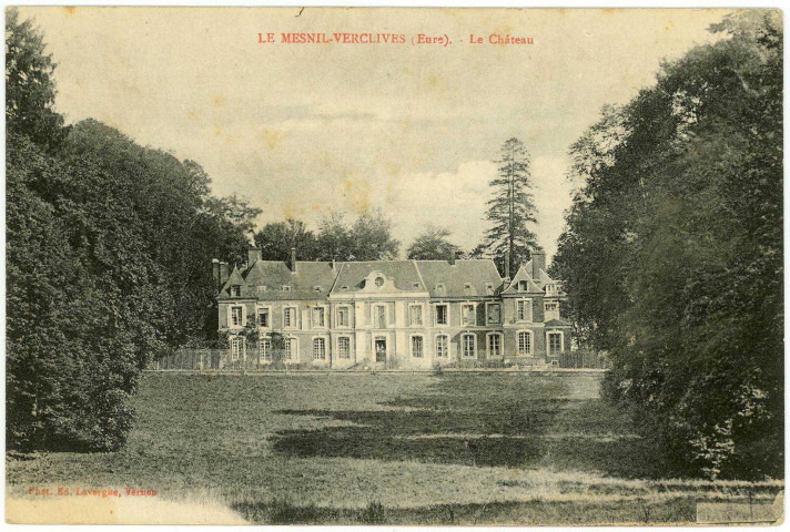 Mesnil-Verclives (Le). Le Château.