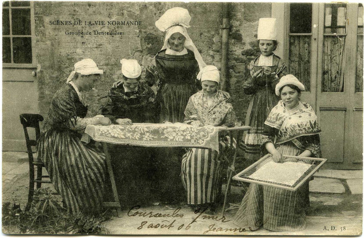Divers. Scènes de la Vie Normande. - Groupe de Dentellières.