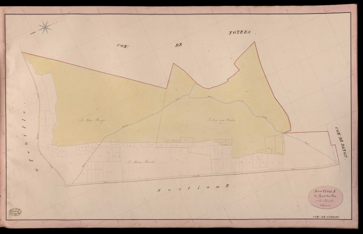 Guerny. Section A _ du Grand Cornillon _ 1re de 2 Feuilles