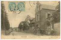 Port-Mort. La Grande-Rue, près l'Eglise.