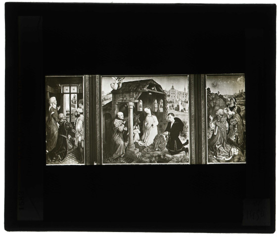 Musée de Berlin (Allemagne), tableau de Rogier van der Weyden "Triptyque ".