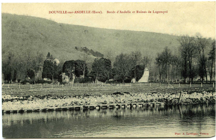 Douville-sur-Andelle. Bords d'Andelle et Ruines de Logempré.