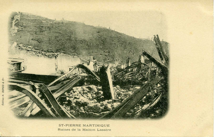ST-PIERRE MARTINIQUE Ruines de la Maison Lassère