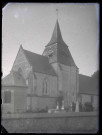 Église Saint-Ouen de Bouquelon (Eure), façade.