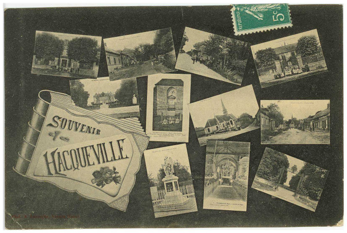 Hacqueville. Carte souvenir.