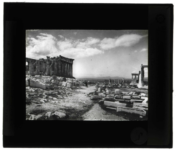 Acropole, Parthénon et Érechtéion d'Athènes (Grèce).