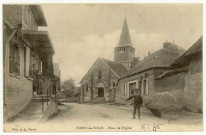 Forêt-la-Folie. Place de l'Eglise.