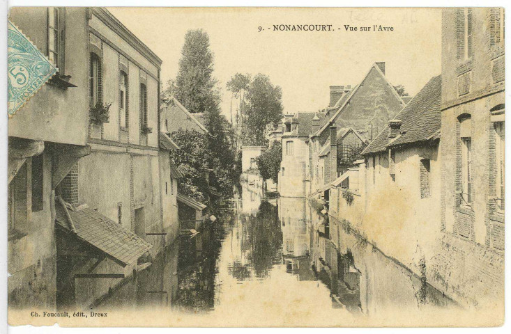 Nonancourt. Vue sur l'Avre.