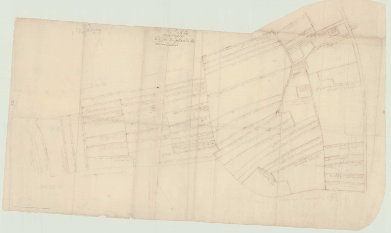 Bois-Anzeray - 1- "Plan et description de l'ainesse de La Blanchetière". *
