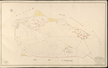 Trouville-la-Haule. Section D _ de l'Eglise et du bout des haies _ Feuille Unique