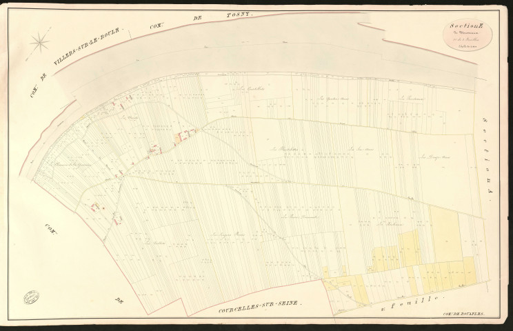 Bouafles. Section E _ de Mousseaux _ 1re de 2 Feuilles