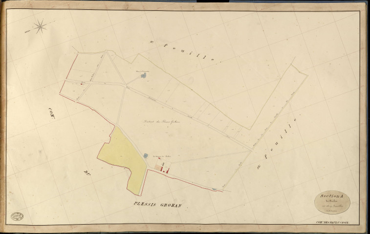 Baux-Sainte-Croix (Les). Section A _ des Brulins _ 12e de 19 Feuilles