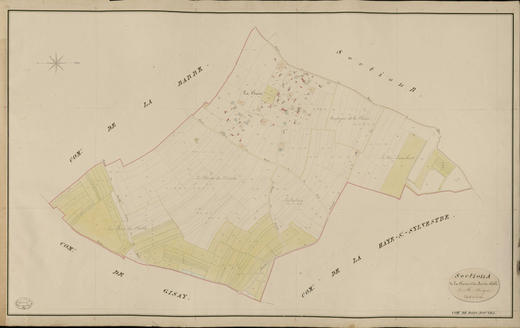 Bois-Nouvel. Section A _ de la chaise et des Bois du Châble _ Feuille Unqiue