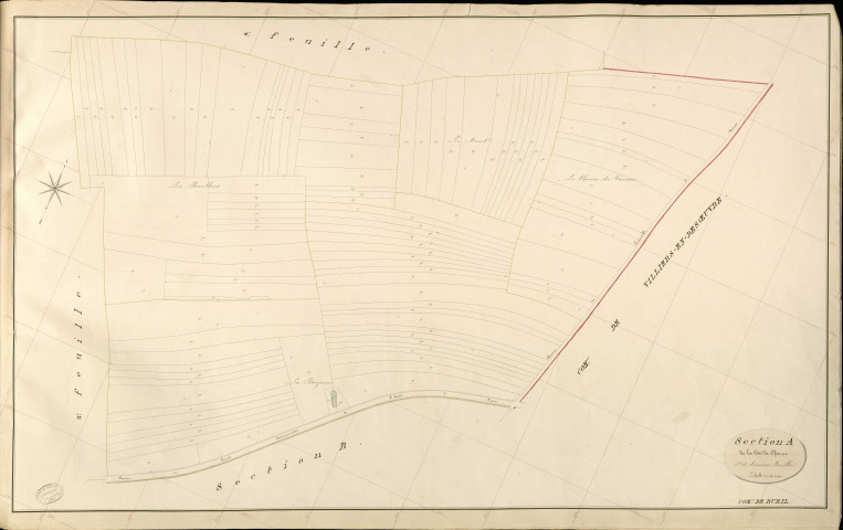 Bueil. Section A _ de la Côte de Chanu _ 5e et dernière feuille