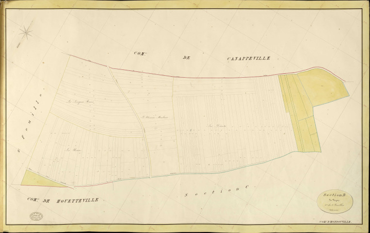 Hondouville. Section B _ de Noyon _ 1re de 2 Feuilles