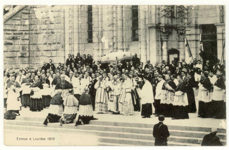 Evreux-Ville. Evreux à Lourdes-1911.