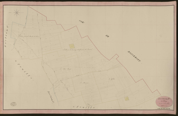 Farceaux. Section B _ du Village _ 2e de 3 Feuilles