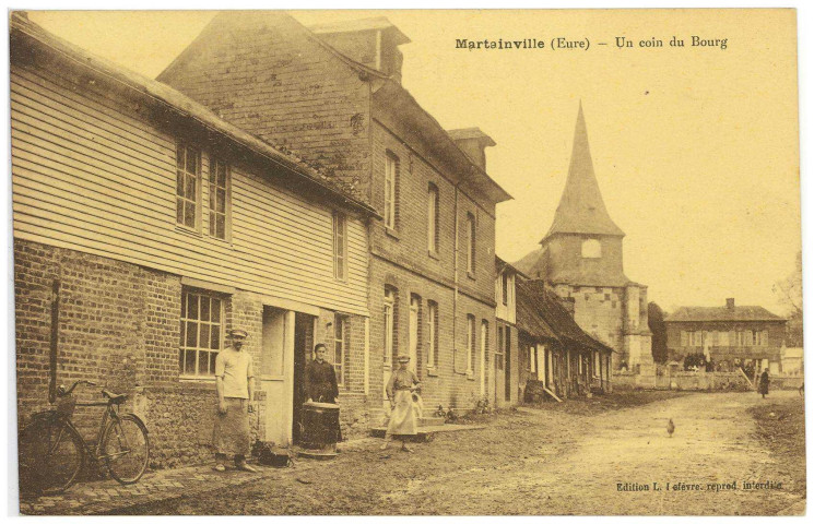 Martainville. Un coin du Bourg.